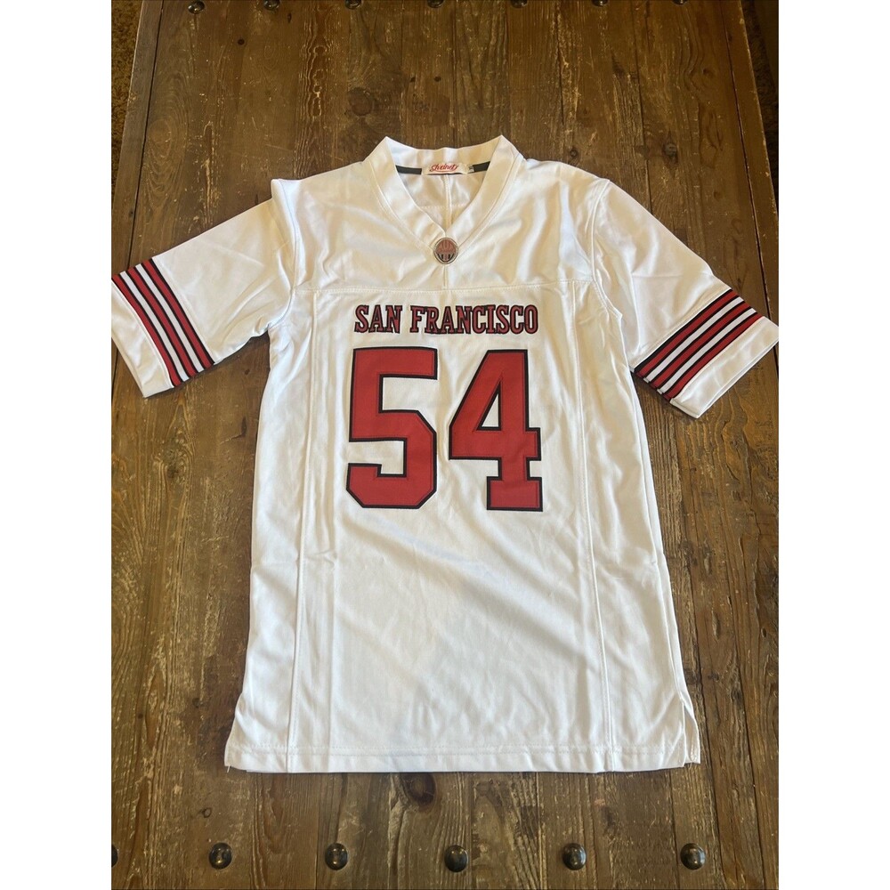 Fred Warner #54 49ers White Youth/Kids/Boys Stitched Jersey XL